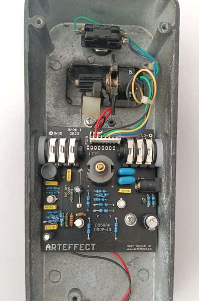 Installed PCB with CS style inductor